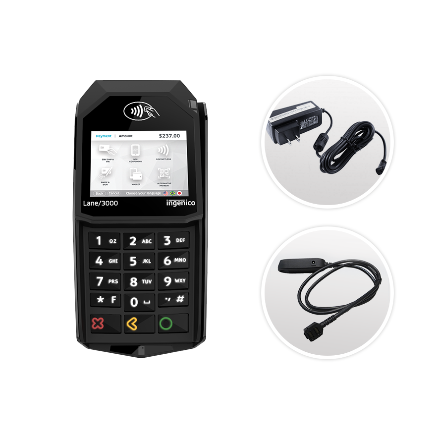 TRIPOS CLOUD INGENICO LANE 3000 CARD READER POS Portal